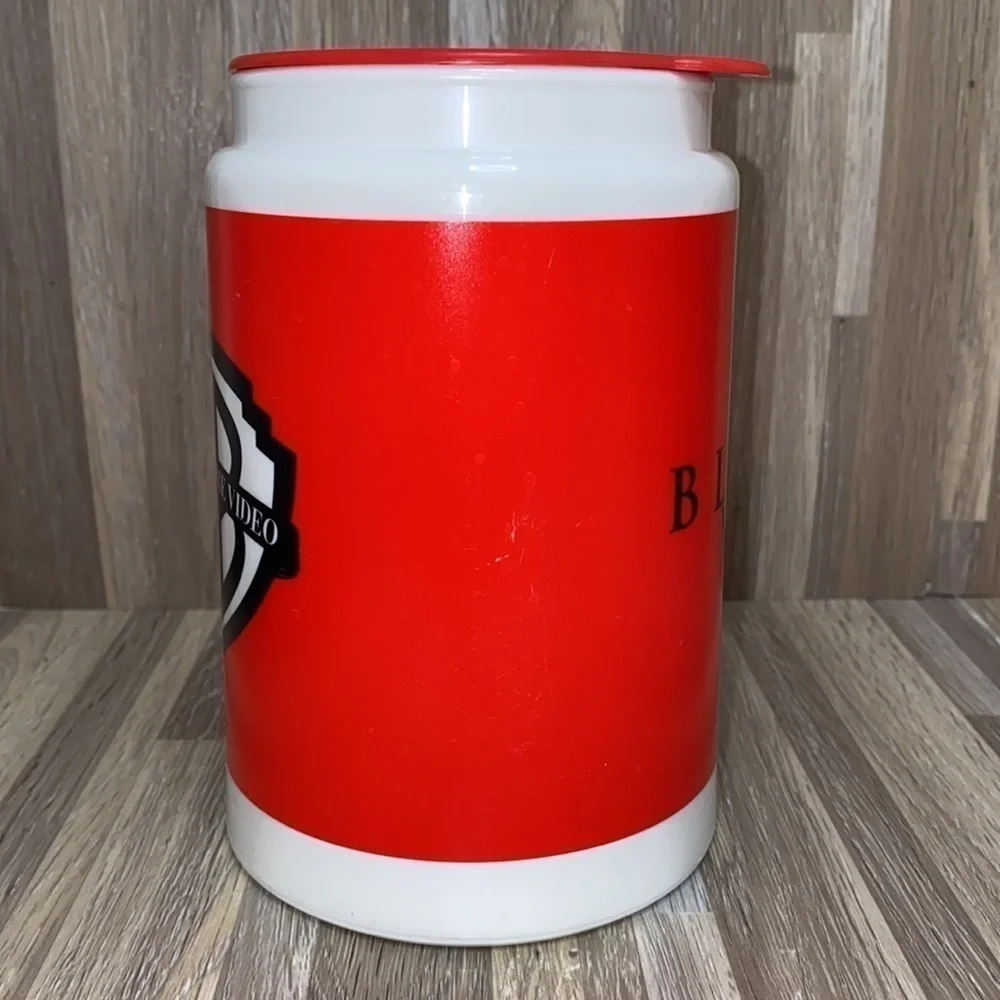 Coffee hot cold tumbler travel mug Warner Bros vintage trucker mug on the go euc - Picture 5 of 10